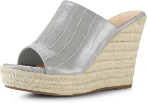 Allegra K Women's Espadrilles Wedges Wedge Sandals