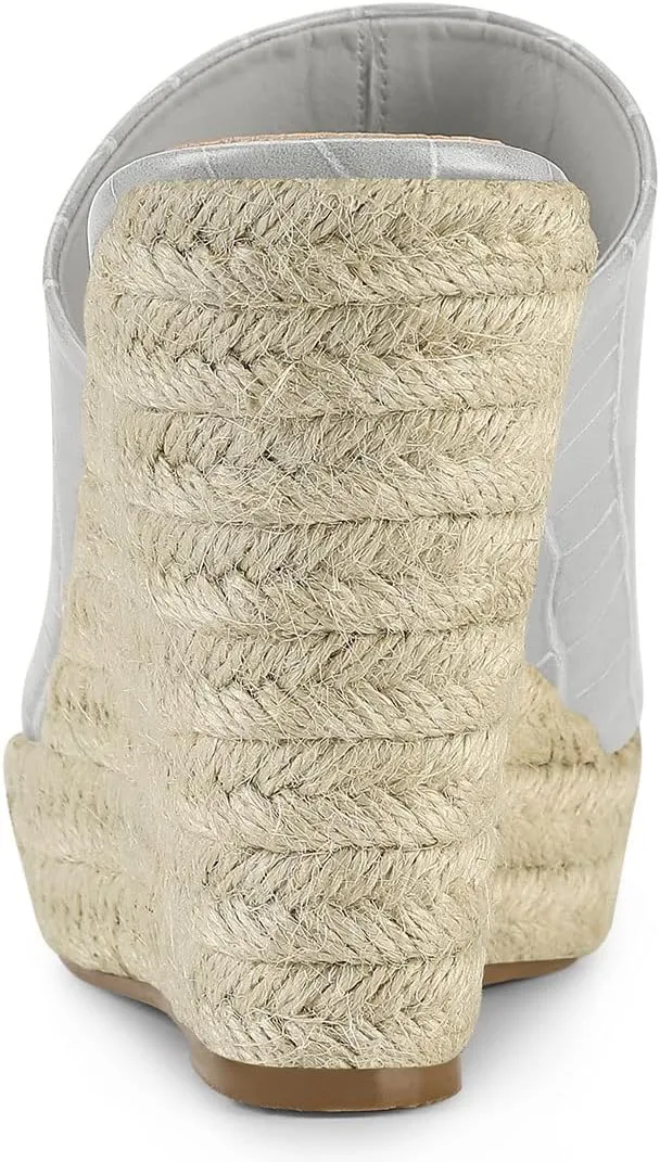 Allegra K Women's Espadrilles Wedges Wedge Sandals