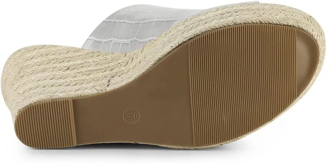 Allegra K Women's Espadrilles Wedges Wedge Sandals