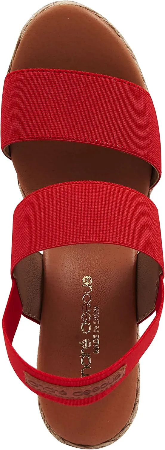 André Assous Women's Allison Espadrille Open Toe Wedge Sandal