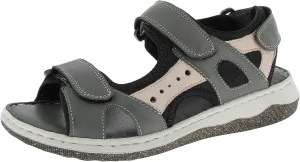 Andrea Conti Women's Sandals, Slate silver grey, 8 Women