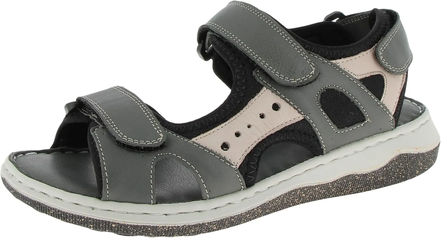 Andrea Conti Women's Sandals, Slate silver grey, 8 Women