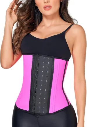 Ann Chery 2021 Latex Waist Trainer for Women |3 Hook Body Shaper|High Compression Colombian Waist Cincher |Daily & Sports Use