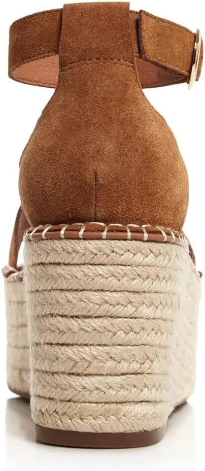 Aqua Womens Ria Suede Ankle Espadrilles