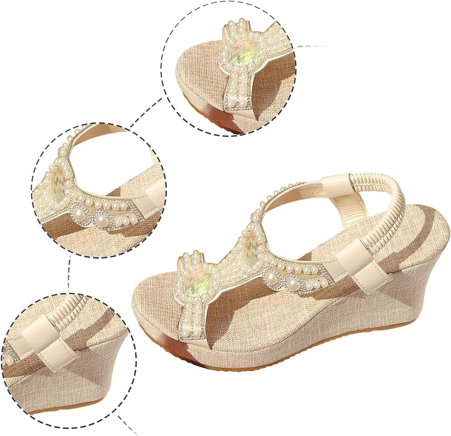 Beach Shoes Women's Slippers Seaside Vacation Flat One Slipper Sandals Cute Women Slides