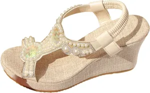 Beach Shoes Women's Slippers Seaside Vacation Flat One Slipper Sandals Cute Women Slides