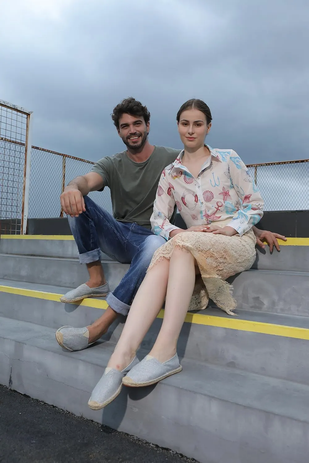 Closed Toe Canvas Slip on Flat Espadrilles Loafers for Men and Women