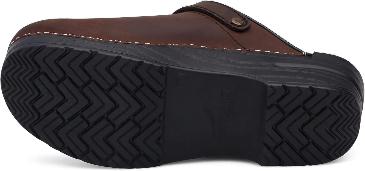 Dansko Ingrid Sling Back Mule Clog for Women - Anti-Fatigue Rocker Bottom Promotes Forward Foot Motion - Premium Leather Uppers for Long-Lasting Wear