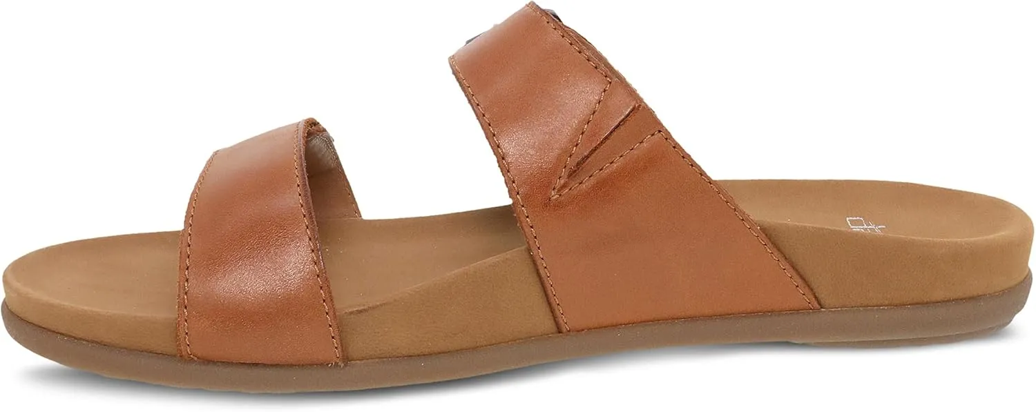 Dansko Justine Adjustable Sandal for Women - Leather Linings and Uppers for All-Day Comfort - Dual-Density EVA Footbed and Lightweight Rubber Outsole for Long-Lasting Wear