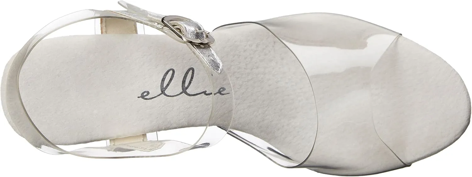 Ellie Shoes Women's 609-CHROME Platform Sandal