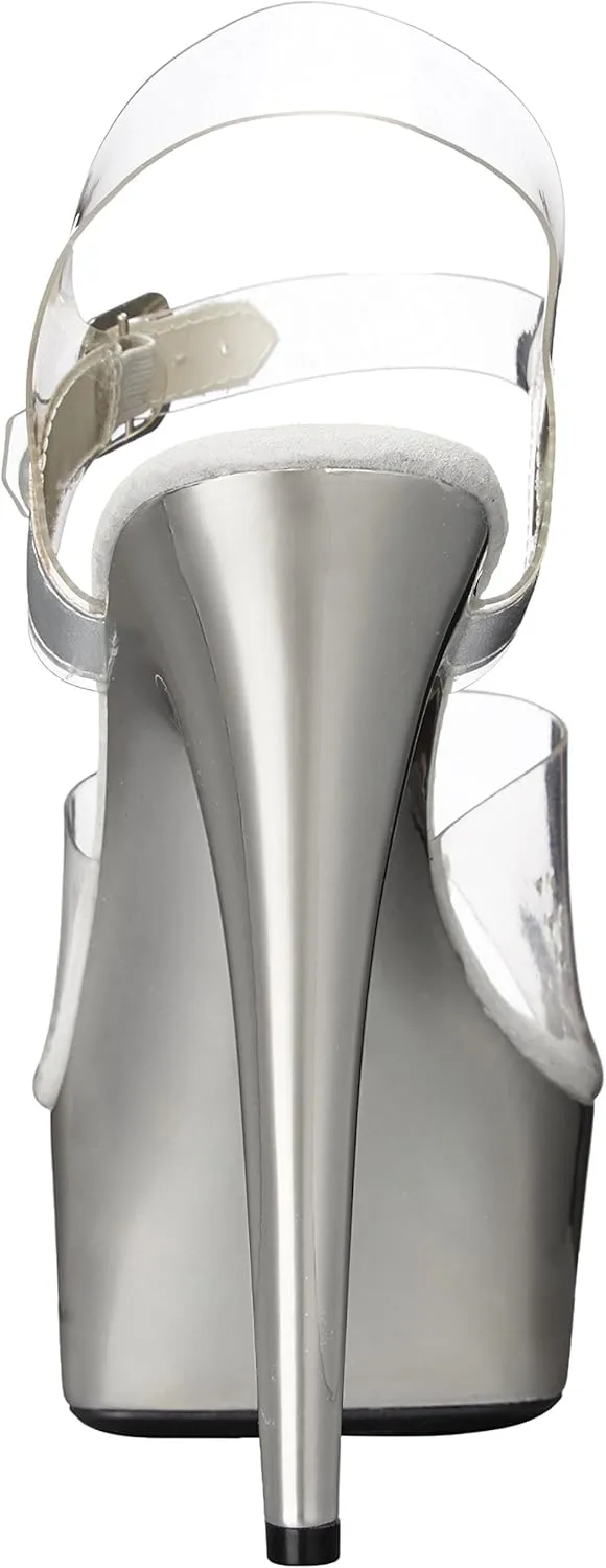 Ellie Shoes Women's 609-CHROME Platform Sandal