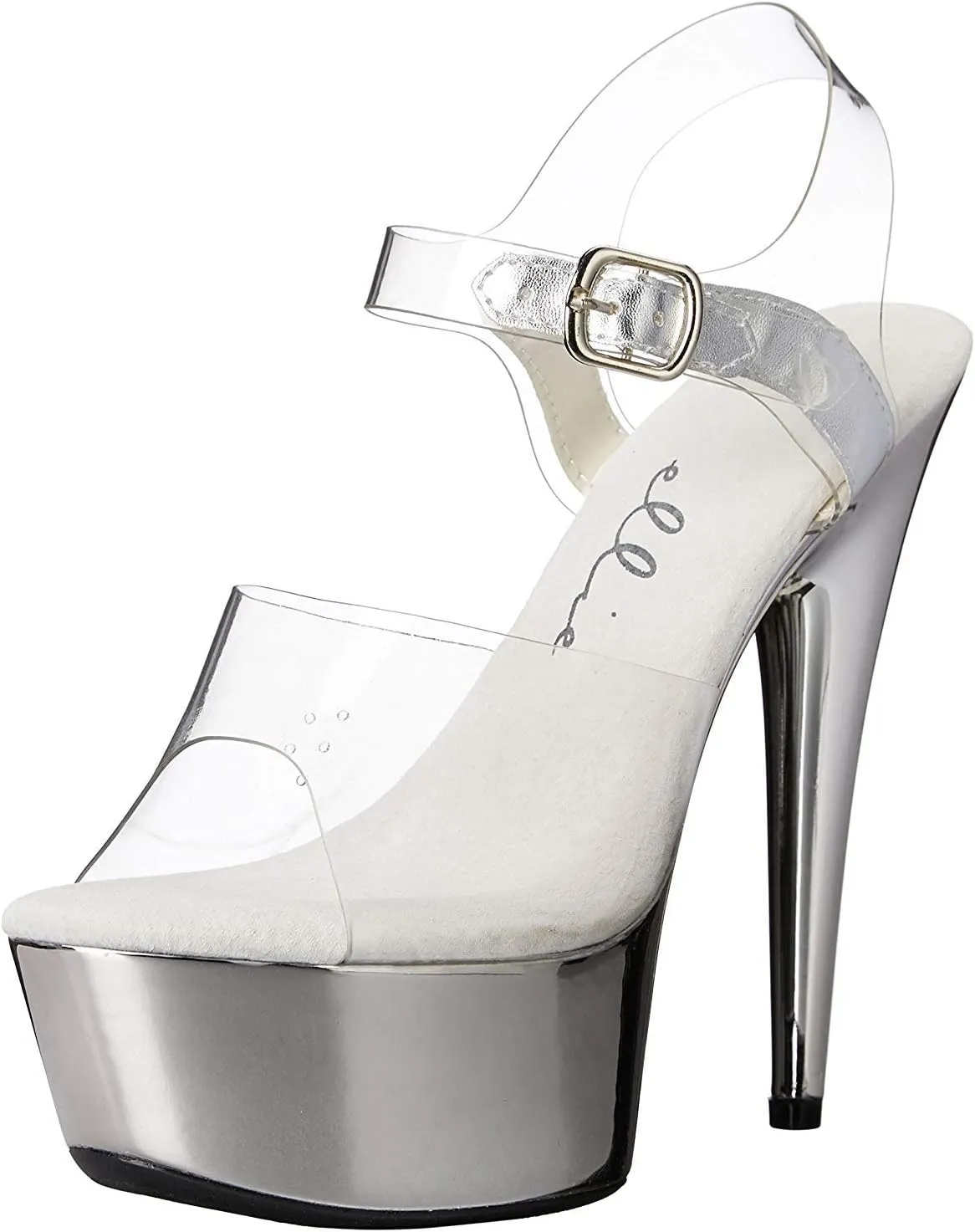 Ellie Shoes Women's 609-CHROME Platform Sandal