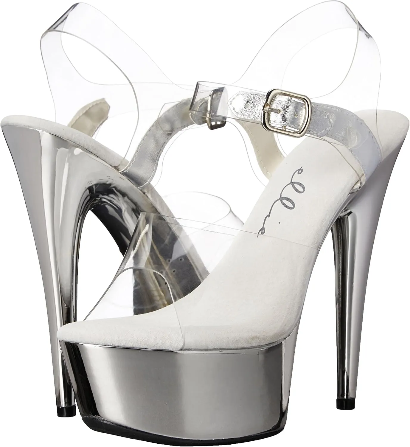 Ellie Shoes Women's 609-CHROME Platform Sandal