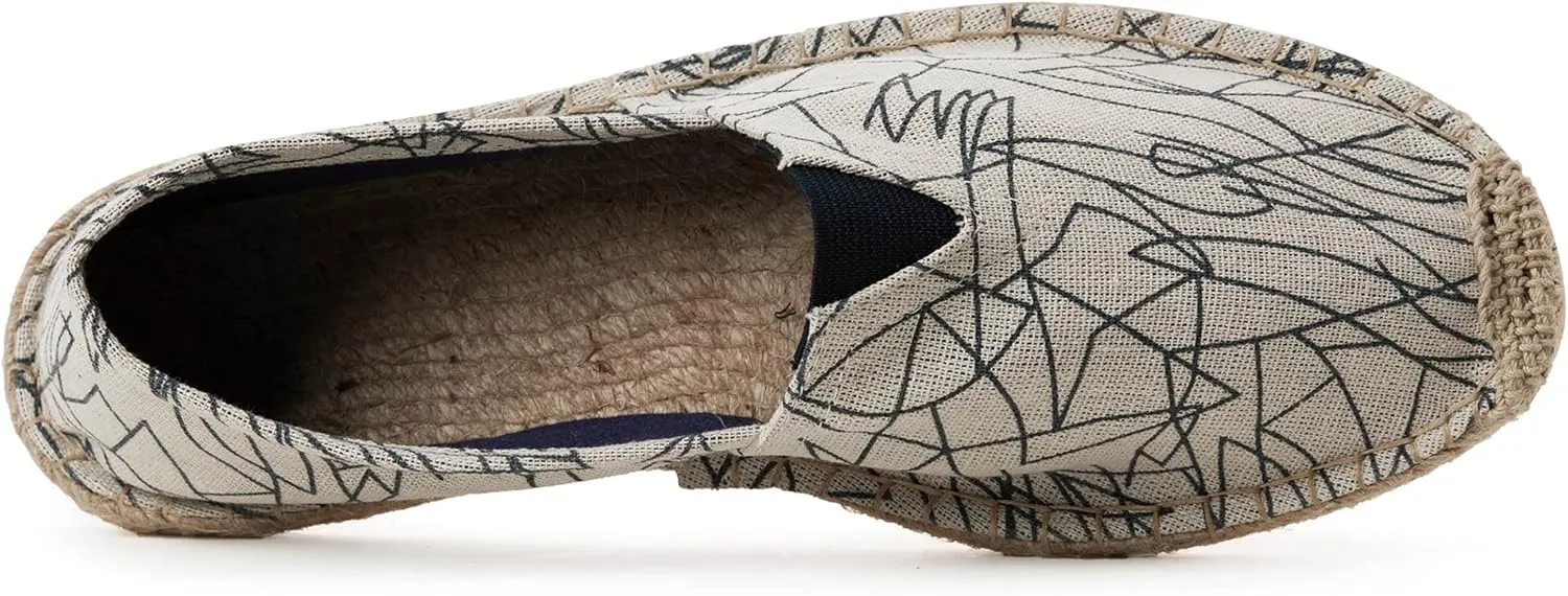 Espadrilles for Men with Flat Slip-on Fashion Casual Classic Canvas