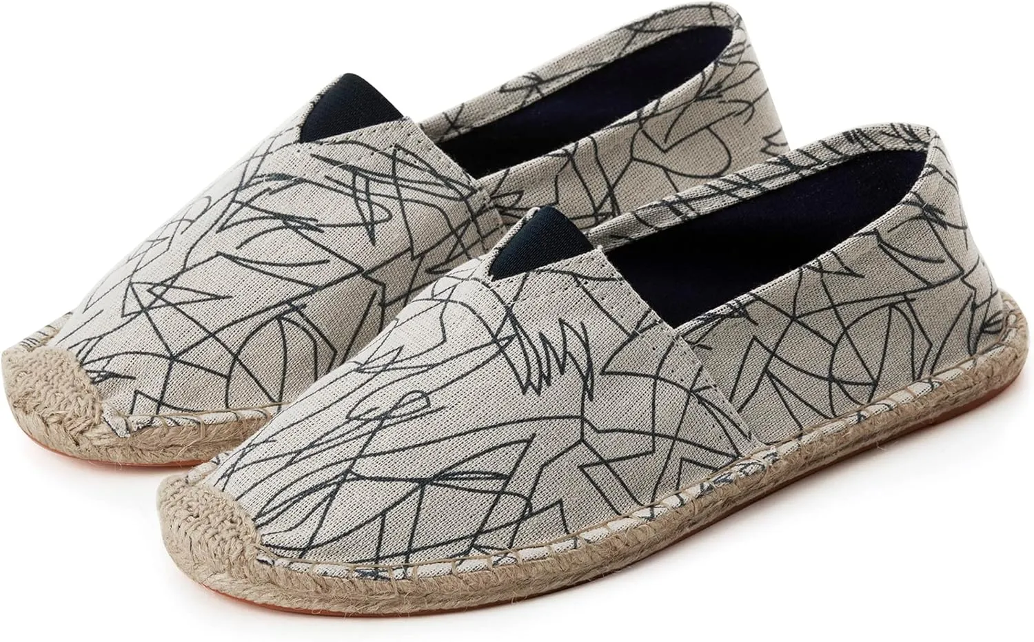 Espadrilles for Men with Flat Slip-on Fashion Casual Classic Canvas