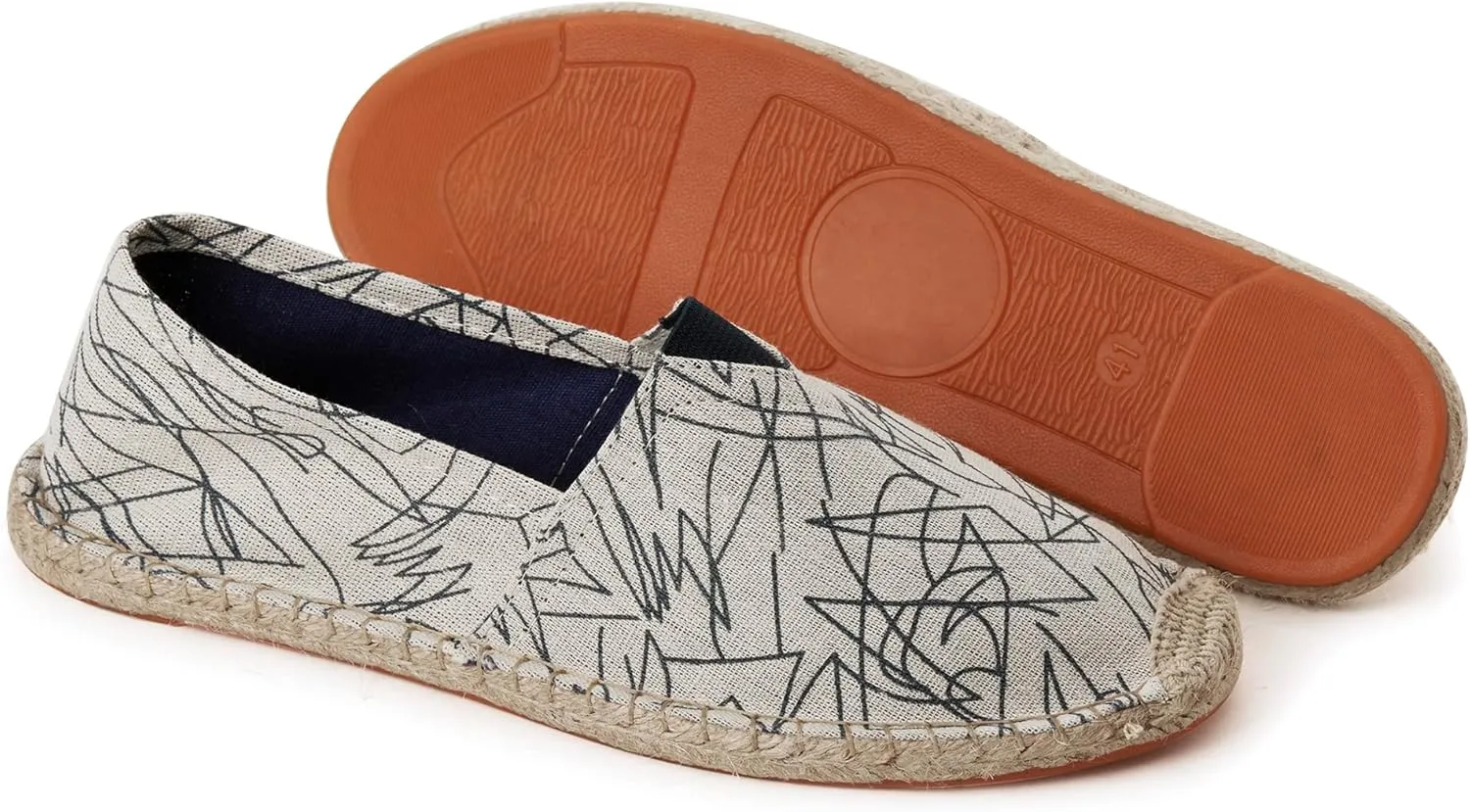 Espadrilles for Men with Flat Slip-on Fashion Casual Classic Canvas