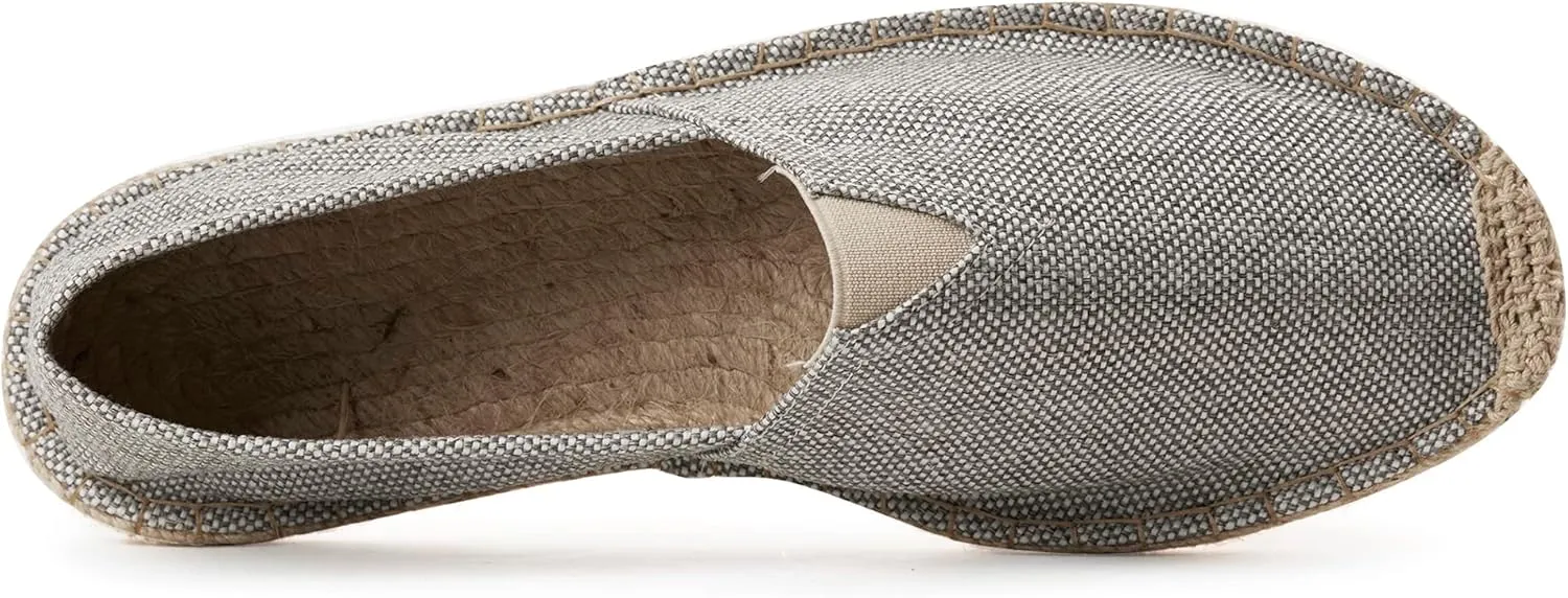 Espadrilles for Men with Flat Slip-on Fashion Casual Classic Canvas