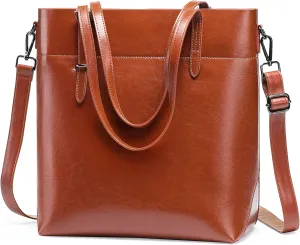 FALAN MULE Handbags Wallet for Women Genuine Leather Tote Bags Top Handle Satchels Adjustable Straps Shoulder Bag