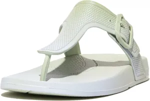 FitFlop Women's Iqushion Iridescent Adjustable Buckle Flip-Flops Wedge Sandal