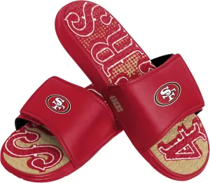 FOCO Mens Nfl Team Logo Athletic Gel Slides SANDAL, Gradient Wordmark, 9-10 US