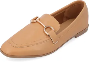 Journee Collection Womens Mizza Faux Leather Slip On Loafers
