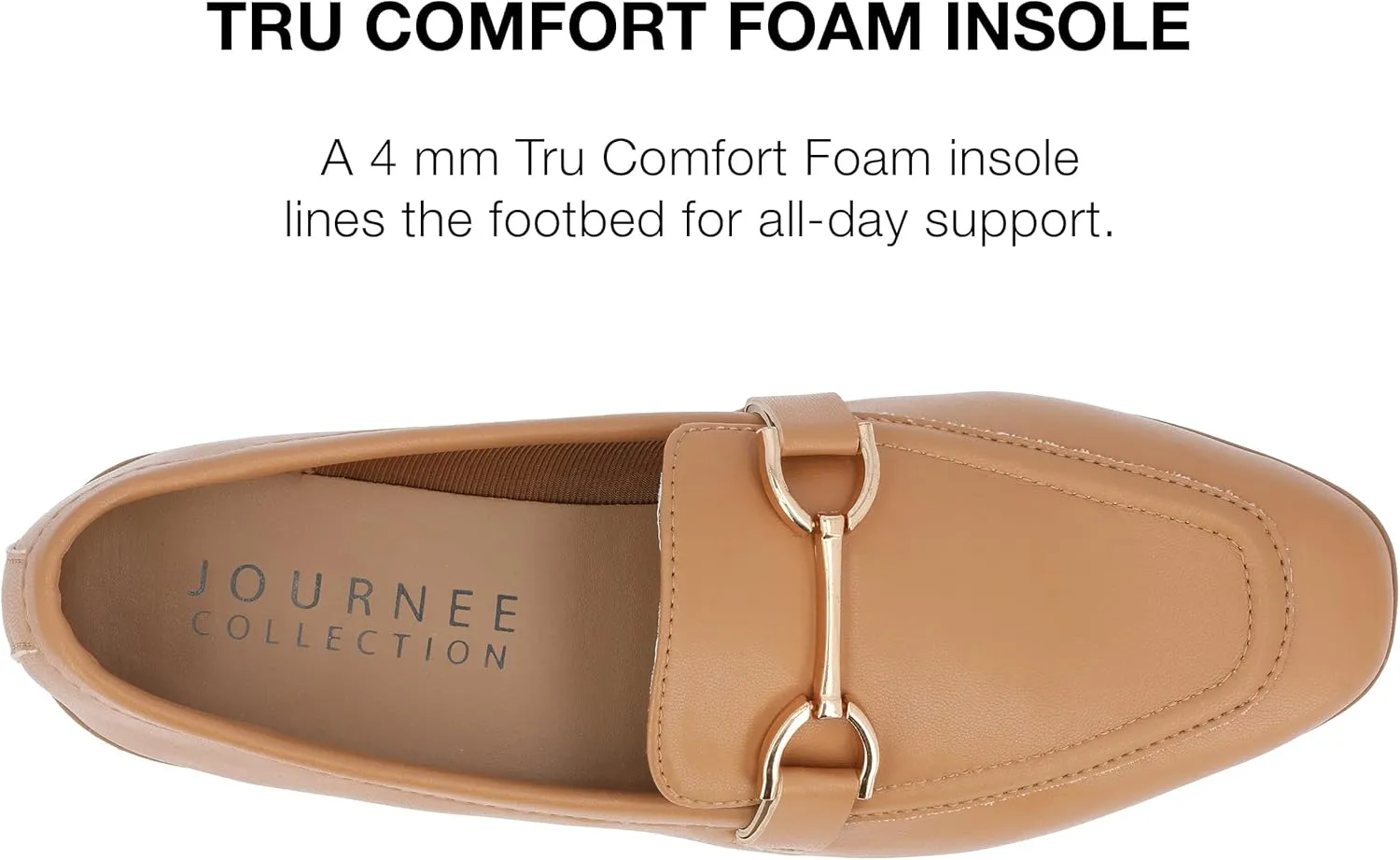 Journee Collection Womens Mizza Faux Leather Slip On Loafers