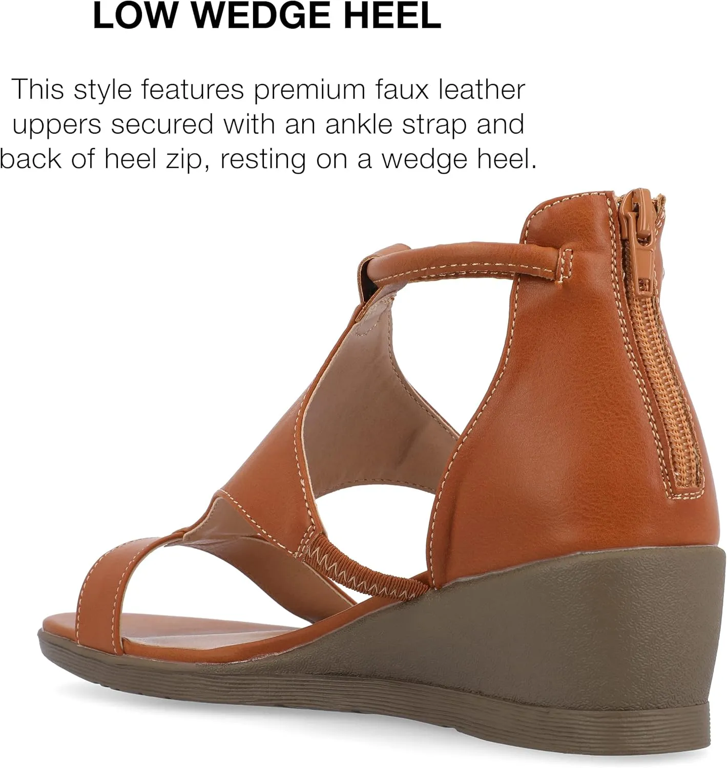 Journee Collection Women's Trayle Wedge Sandals