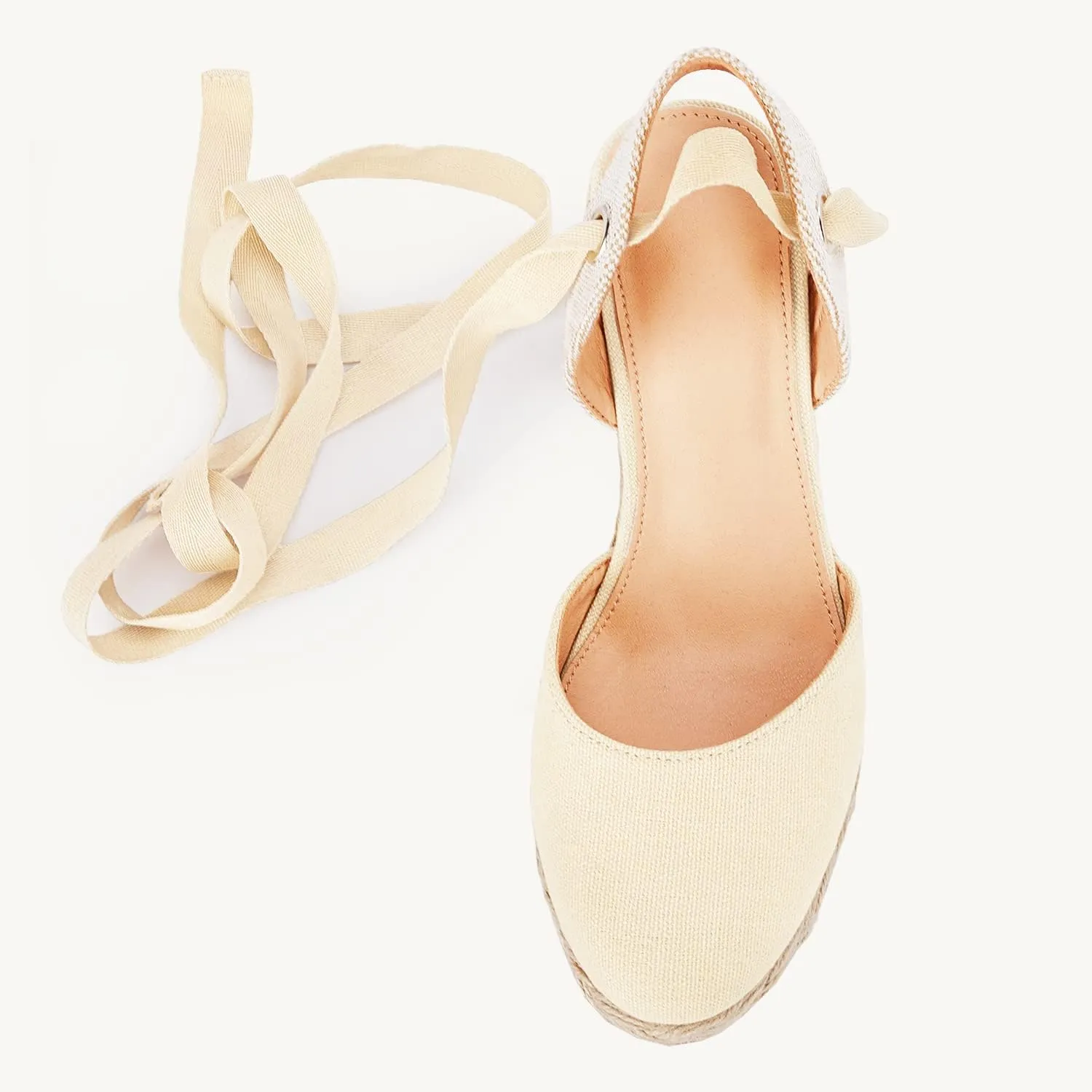 Juliet Holy Womens Lace up Espadrilles Closed Toe Wedges Sandals Strappy Slingback Platform Heels