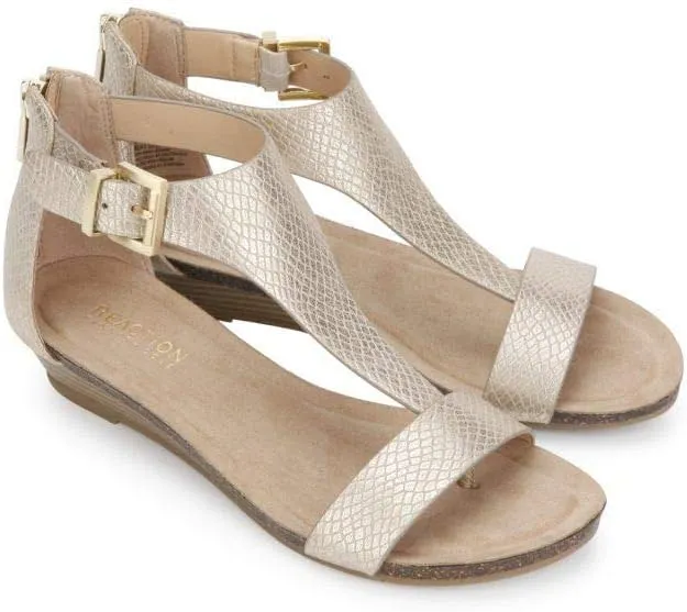 Kenneth Cole REACTION Women's Gal T-Strap Wedge Sandal