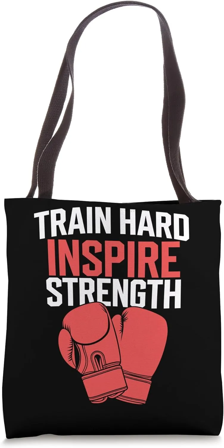 Kickboxing Trainer Intense Fitness Self-Defense Martial Arts Tote Bag