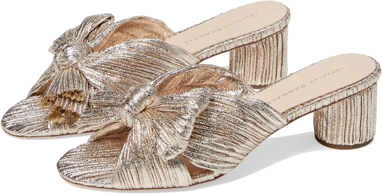 Loeffler Randall Women's Emilia Mule, Champagne, 6.5 Narrow