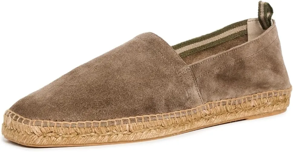Men's Pablo Suede Espadrilles, Topo, Brown, 6 Medium US