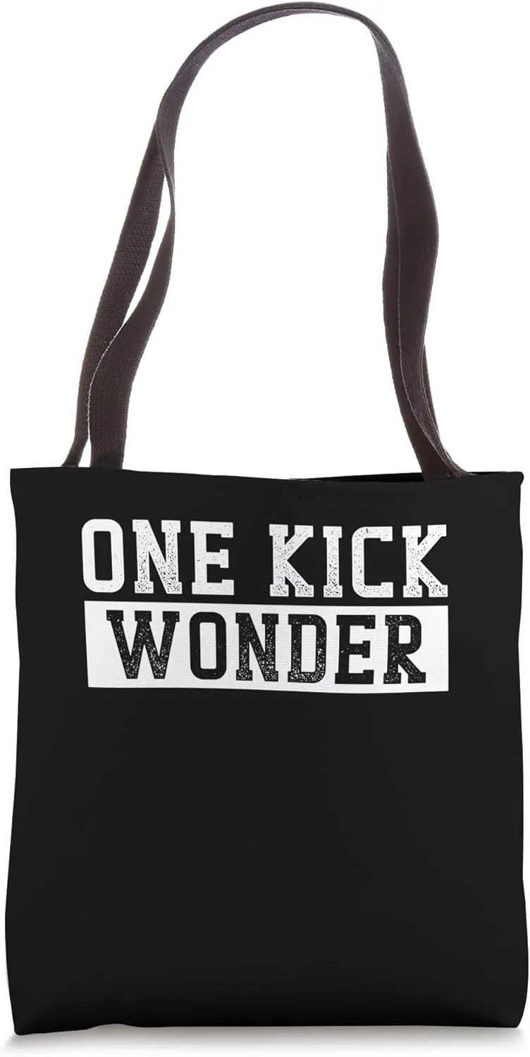 One Kick Wonder Kickball Player Team Tote Bag