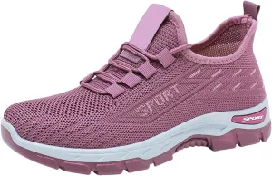 Orthopedic Shoes Arch Support Wide Toe Box Sneakers Slip On Mesh Breathable Walking Sneakers Non-Slip Gym Tennis Athletic Workout Trainer Comfortable Diabetes Shoes