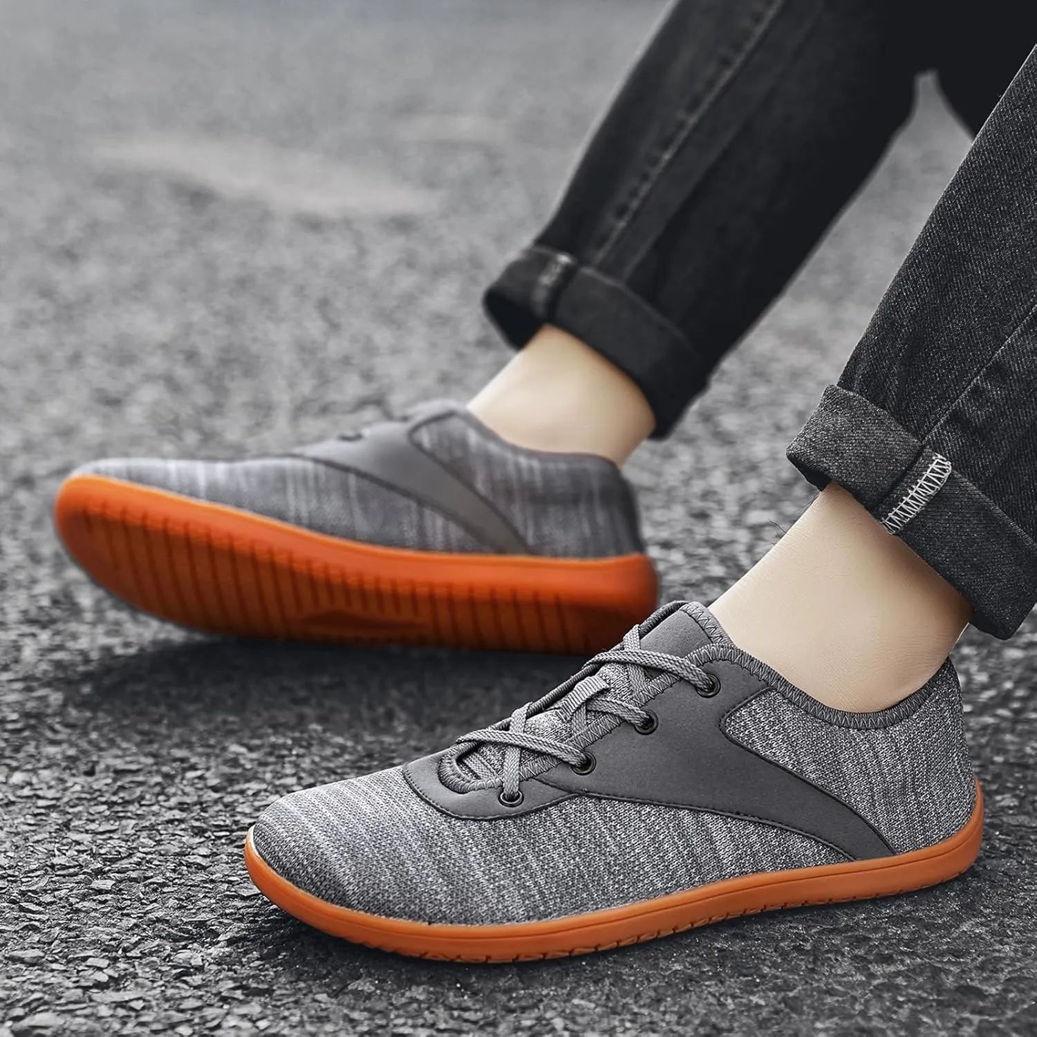 Padgene Wide Barefoot Minimalist Shoes for Women Men | Zero Drop Sole | Width Fashion Sneaker Wide Toe Box Cross-Trainer Lightweight Walking Casual Comfortable Running Shoes
