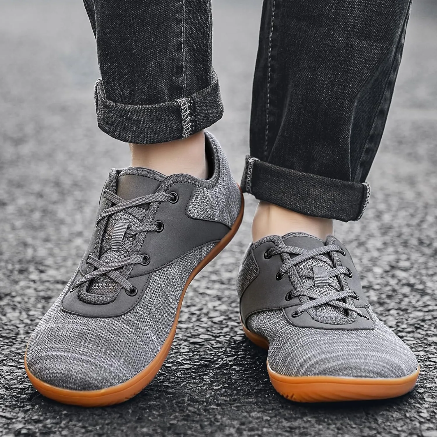 Padgene Wide Barefoot Minimalist Shoes for Women Men | Zero Drop Sole | Width Fashion Sneaker Wide Toe Box Cross-Trainer Lightweight Walking Casual Comfortable Running Shoes