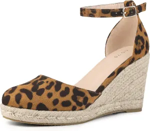Perphy Platform Espadrilles Closed Toe Wedge Heel Sandals Wedges for Women