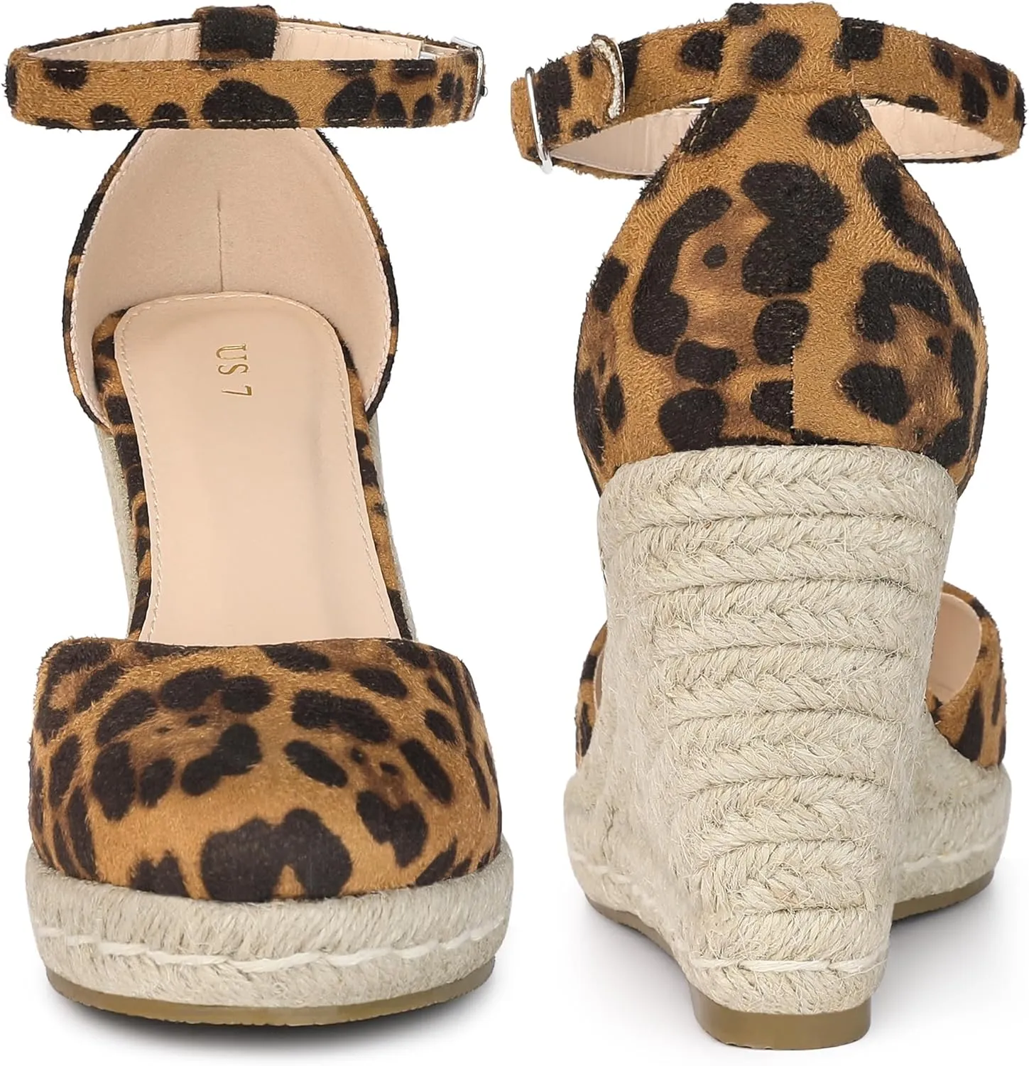 Perphy Platform Espadrilles Closed Toe Wedge Heel Sandals Wedges for Women