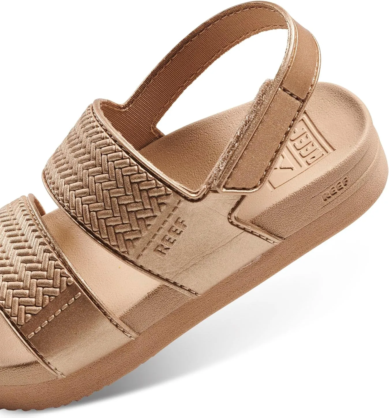 REEF Kids' Water Vista Platform Sandal, Water Friendly, Adjustable Velcro Strap