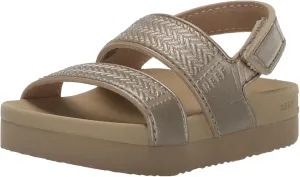 REEF Toddler/Little Kid Water Vista Platform Sandal, Water Friendly, Adjustable Velcro Strap