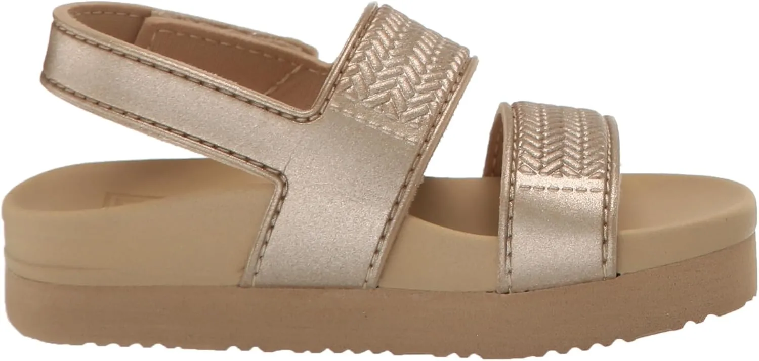 REEF Toddler/Little Kid Water Vista Platform Sandal, Water Friendly, Adjustable Velcro Strap