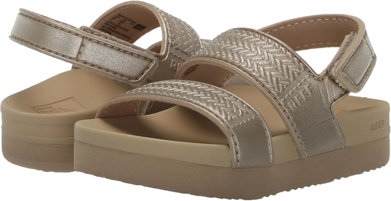 REEF Toddler/Little Kid Water Vista Platform Sandal, Water Friendly, Adjustable Velcro Strap