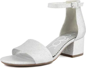 Sugar Women's Block Heel Sandals – Open Toe, Ankle Strap, Comfortable Dress Shoes for Weddings & Casual Wear