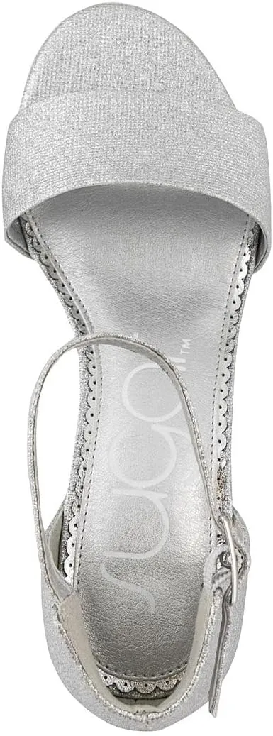 Sugar Women's Block Heel Sandals – Open Toe, Ankle Strap, Comfortable Dress Shoes for Weddings & Casual Wear