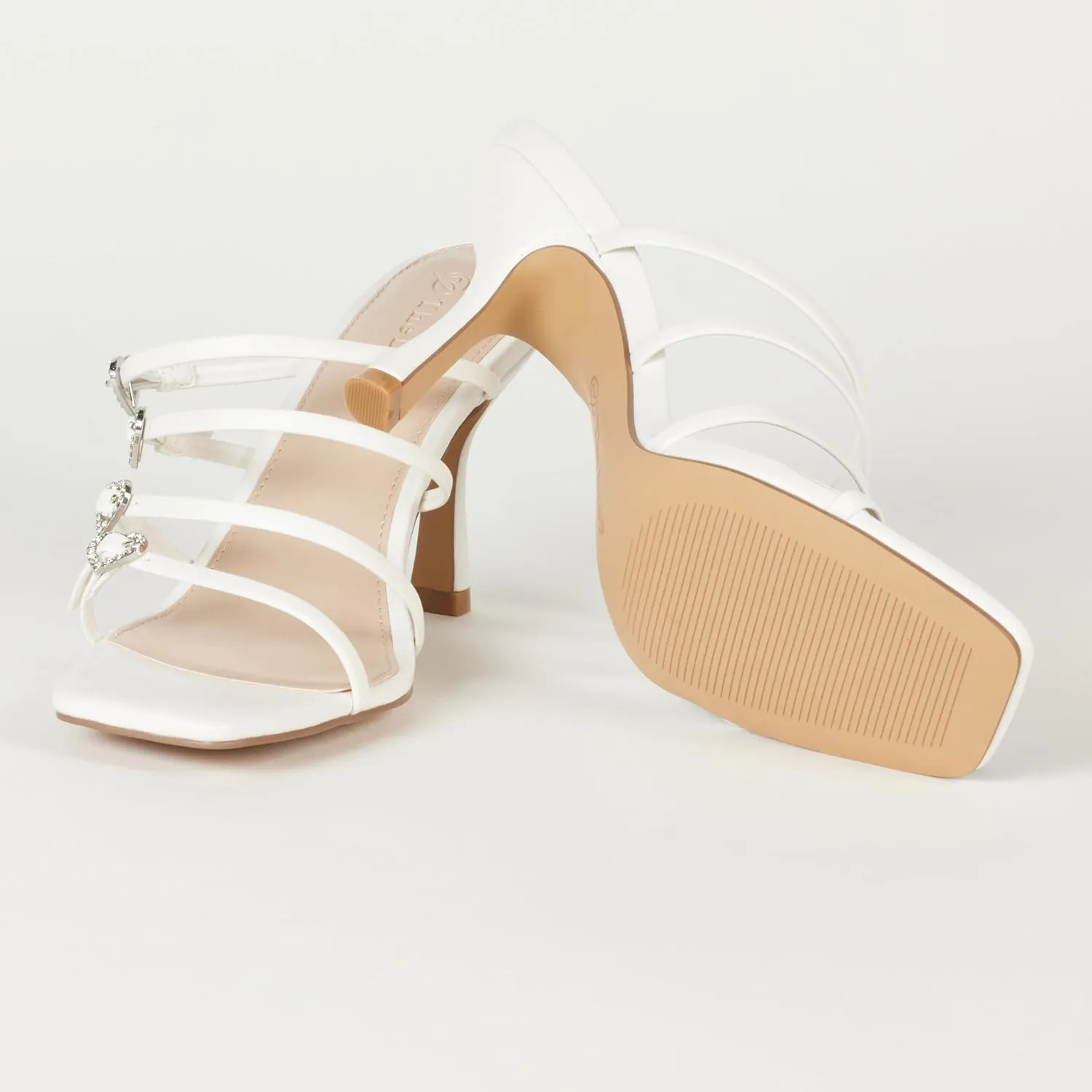 The Drop Women's Naomi Strappy Buckle Heeled Sandal