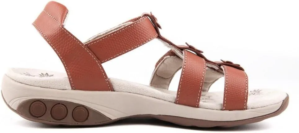 Therafit Claire Women's Leather Gladiator Adjustable Sandal - for Plantar Fasciitis/Foot Pain