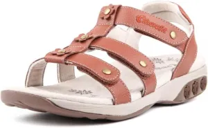 Therafit Claire Women's Leather Gladiator Adjustable Sandal - for Plantar Fasciitis/Foot Pain