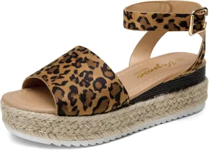 Vepose Women's 400A Platform Wedge Sandals, Summer Espadrilles Sandals with Ankle Strap