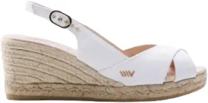Viscata Llansa Canvas Wedge with Elegant Buckle Flattering 2 ½” Slingback Heel Women's Sandals with Breathable Organic Cotton Canvas and 100% Natural Jute Midsole for all Casual Occasions