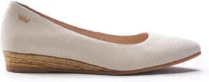 Viscata Rubina Canvas Flat Handmade 1 1/4" Wedge Women's Sandals with Breathable Cotton Canvas, Lined Premium Leather and 100% Natural Jute Midsole for all Casual Occasions